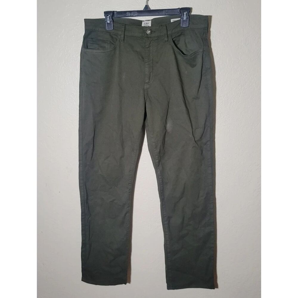 Flint & Tinder | 34x30 Straight Leg Green Pants Gorpcore Workwear Minimalist